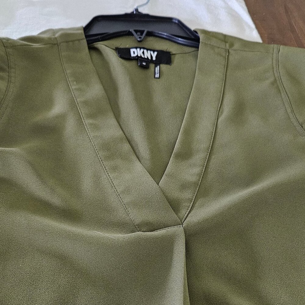 DKNY Olive Green Blouse